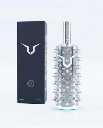 LOUERS vodka luminous bottle with cardboard giftbox