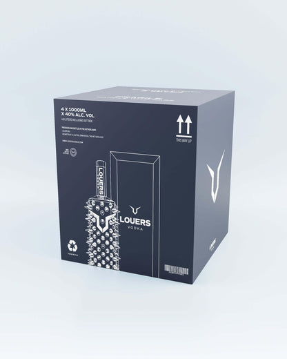 Outer carton for LOUERS vodka with Premium Wooden Piano Lacquer Giftbox